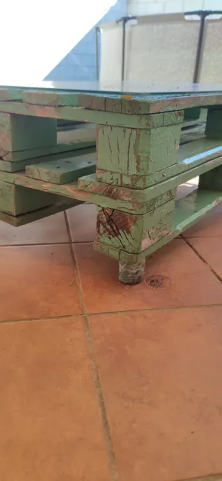 Conjunto terraza sofás y mesa