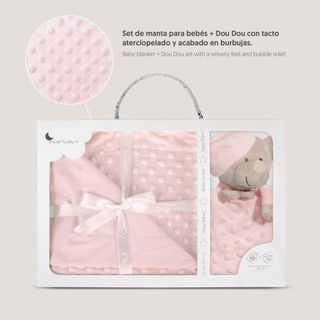 Interbaby - Manta Bebe Recien Nacido + Doudou Bebe