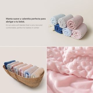 Interbaby - Manta Bebe Recien Nacido + Doudou Bebe