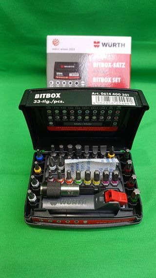 Würth 0614400301 - Juego de puntas y soporte