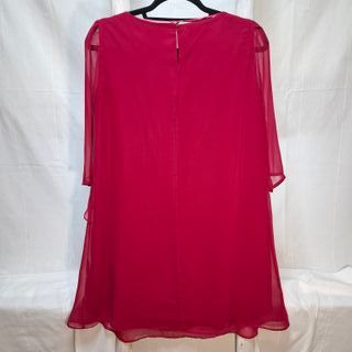 Vestido fucsia volantes Suite Blanco