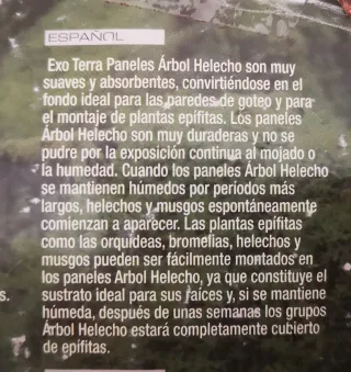 Panel de Fondo Exoterra Tree Fern