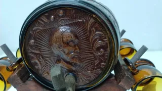 JUEGO DE LICORERA Y VASOS Quijote