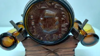 JUEGO DE LICORERA Y VASOS Quijote