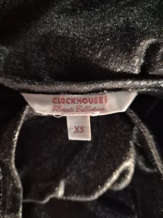 Top negro y plata - Clockhouse - XS