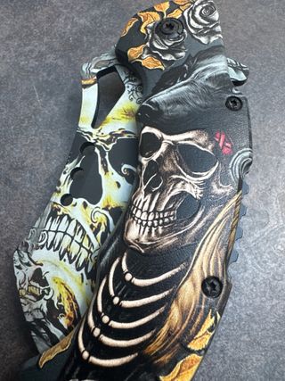 Navaja Albainox 9cm de Hoja Calavera