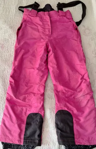 Pantalón de nieve niña rosa talla 122-128 Crivit