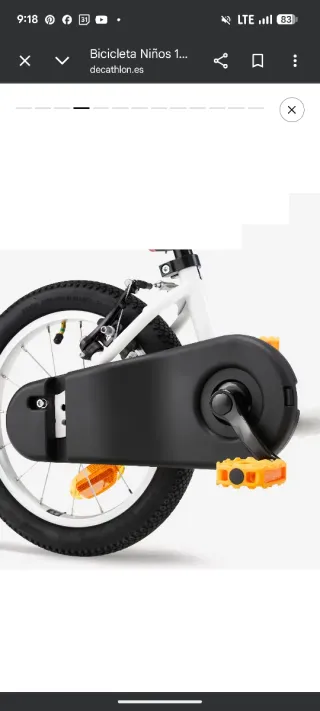 Bicicleta Infantil Btwin 14 3-5 años