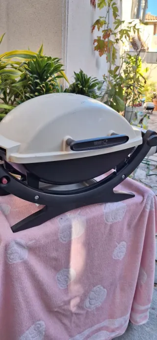 Barbacoa weber de gas portatil