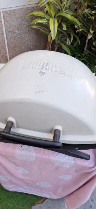 Barbacoa weber de gas portatil