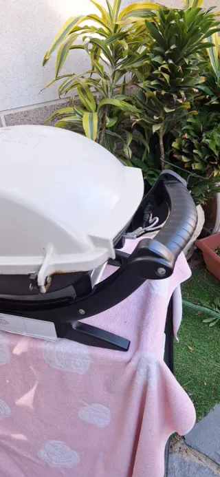 Barbacoa weber de gas portatil