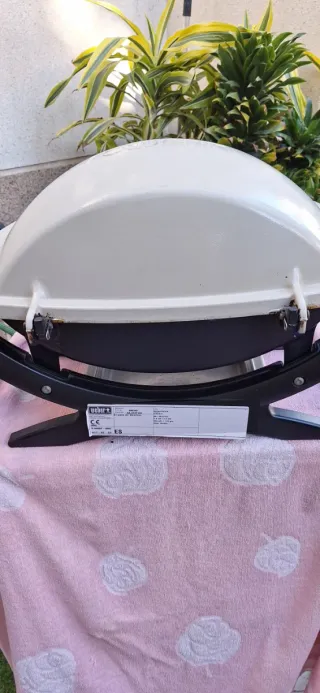 Barbacoa weber de gas portatil