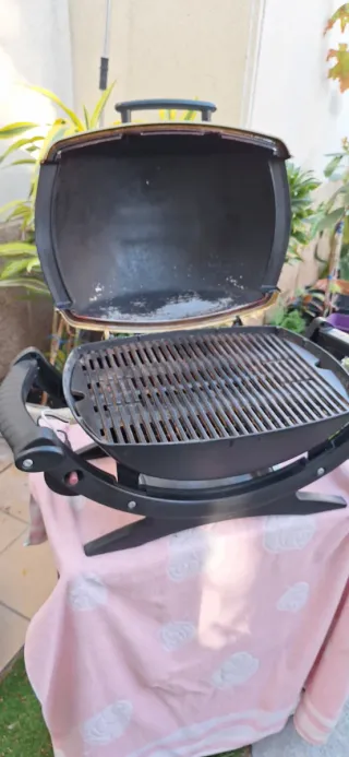 Barbacoa weber de gas portatil