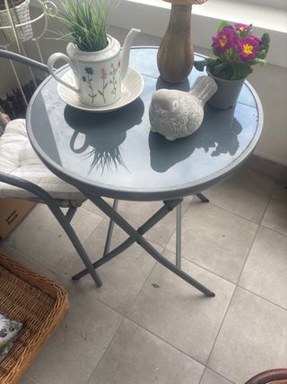 Mesa y Silla Terraza Balcón