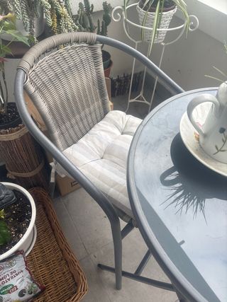 Mesa y Silla Terraza Balcón