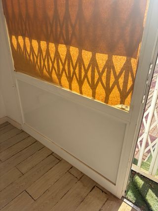 Carpintería aluminio blanco 270cm.