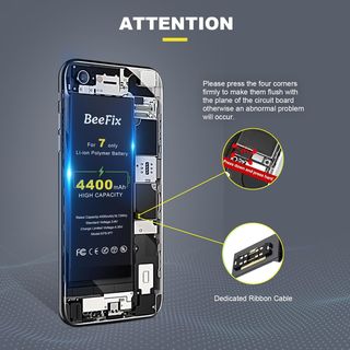 Beefix Batería para iPhone 7: Batería de sustituci