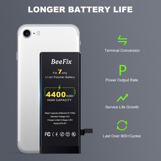 Beefix Batería para iPhone 7: Batería de sustituci
