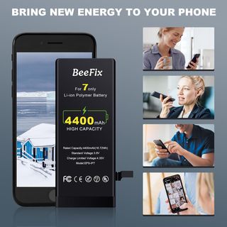 Beefix Batería para iPhone 7: Batería de sustituci