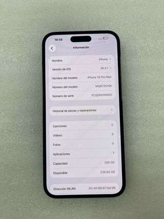 iPhone 14 Pro Max 256GB Grigio Siderale