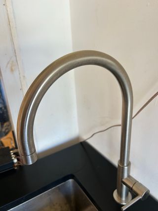 Cocina diseño industrial negro mate