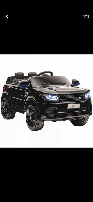 Coche eléctrico infantil negro