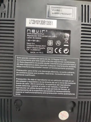 Reproductor DVD portátil
