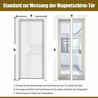 mosquitera puerta magnetica blanca,75x210cm Puerta