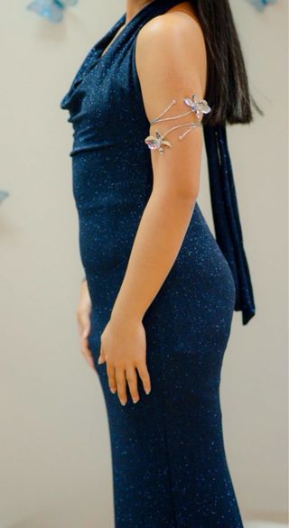 Vestido azul marino Glittery - Oh Juliette