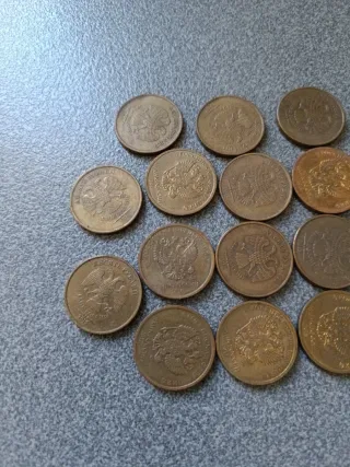 Lote 14 monedas 10 Rublos rusos