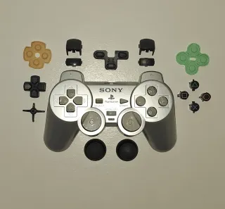 Carcasa Mando PlayStation 2 Silver Original Sony