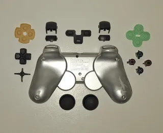 Carcasa Mando PlayStation 2 Silver Original Sony