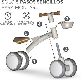 KikkaBoo Bicicleta Sin Pedales ZIPI, Correpasillos