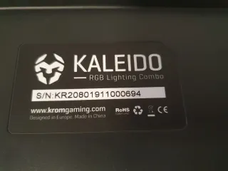 Teclado y Ratón Krom Negro