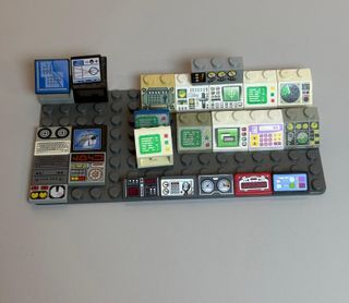 Lego Computer Monitor Radar Schermi Indicatori