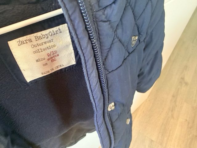 Abrigo azul niña Zara baby