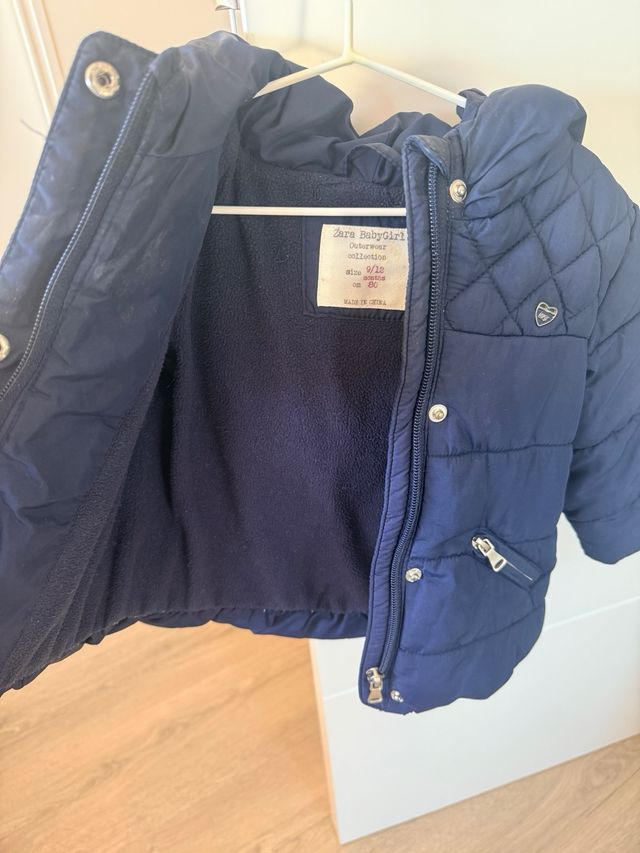Abrigo azul niña Zara baby