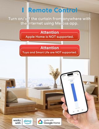 Meross Interruptor Inteligente de Cortina, Interru