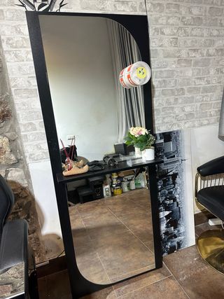 Lavabo y Sillón Peluquería Negro