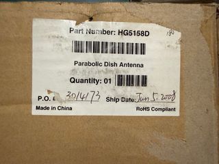 2 Antenas Lobometrics 954R completas + parabólicas