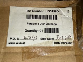 2 Antenas Lobometrics 954R completas + parabólicas