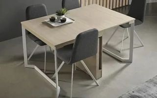 MESA DE COMEDOR CONSOLA EXTENSIBLE.
