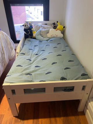 Cama infantil Ikea blanca KRITTER