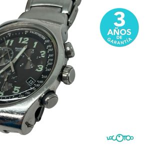 Swatch Irony negro y plateado