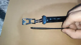 Correas Piel Omega 19mm Negra.