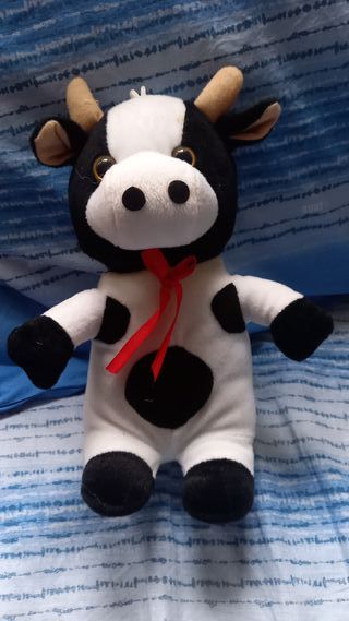 Peluche Mucca con fiocco