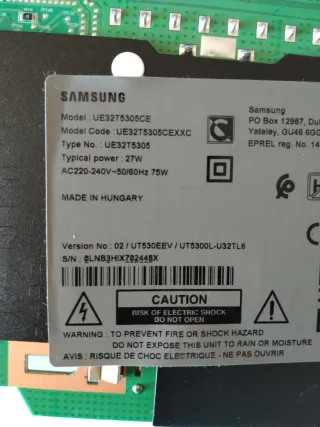 Se Vende Placa Main de TV Samsung