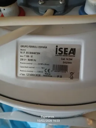 Termo eléctrico 100L