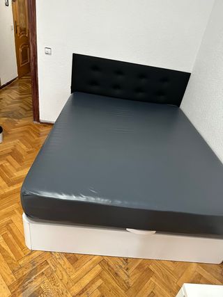 Canape abatible gris y negro