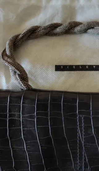 Borsetta Sisley ecopelle effetto coccodrillo